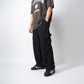 Quần gió dài cargo EMAS Wind Cargo Pants/Black