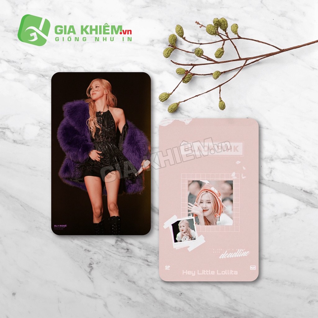 Card bo góc giấy BLACKPINK