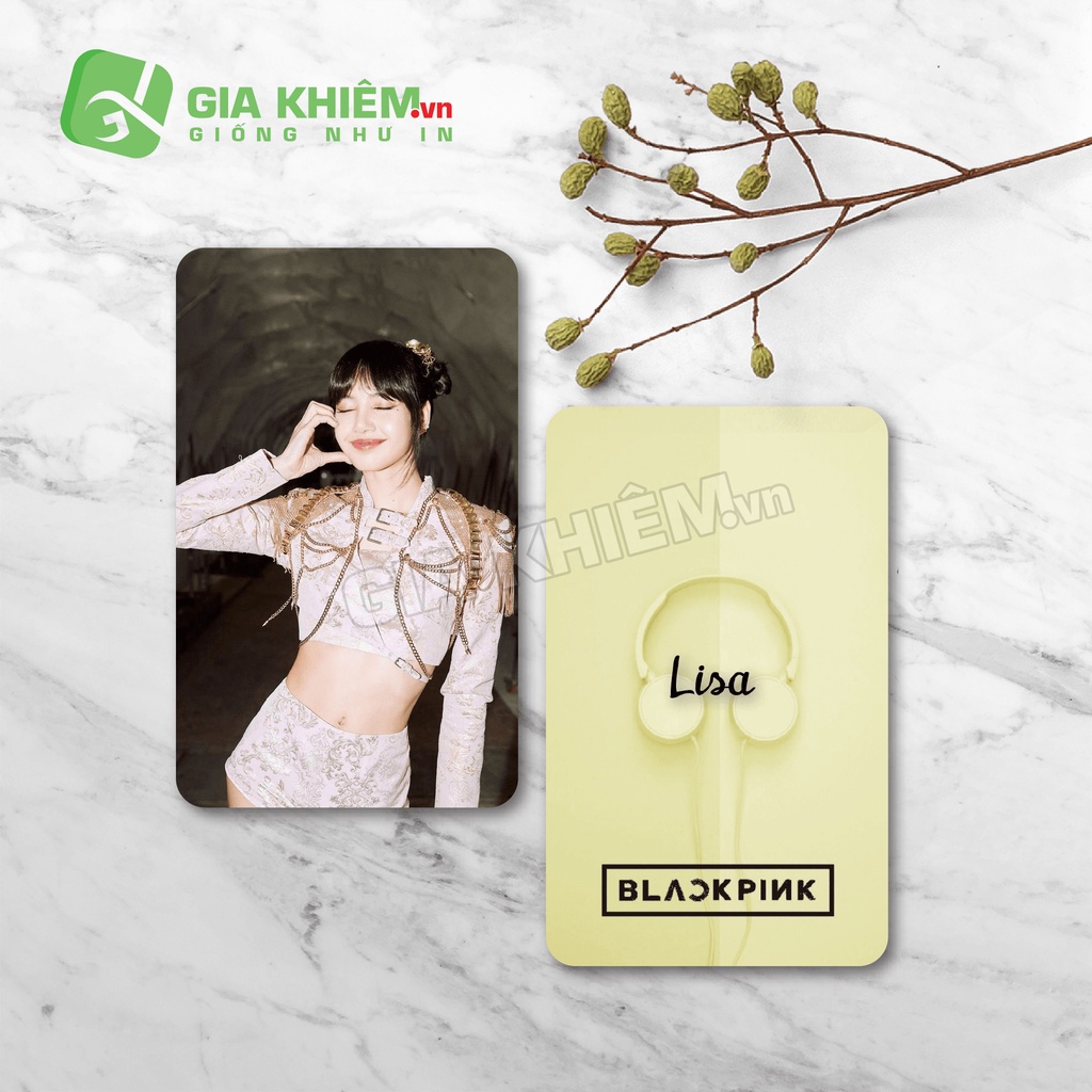 Card bo góc giấy BLACKPINK