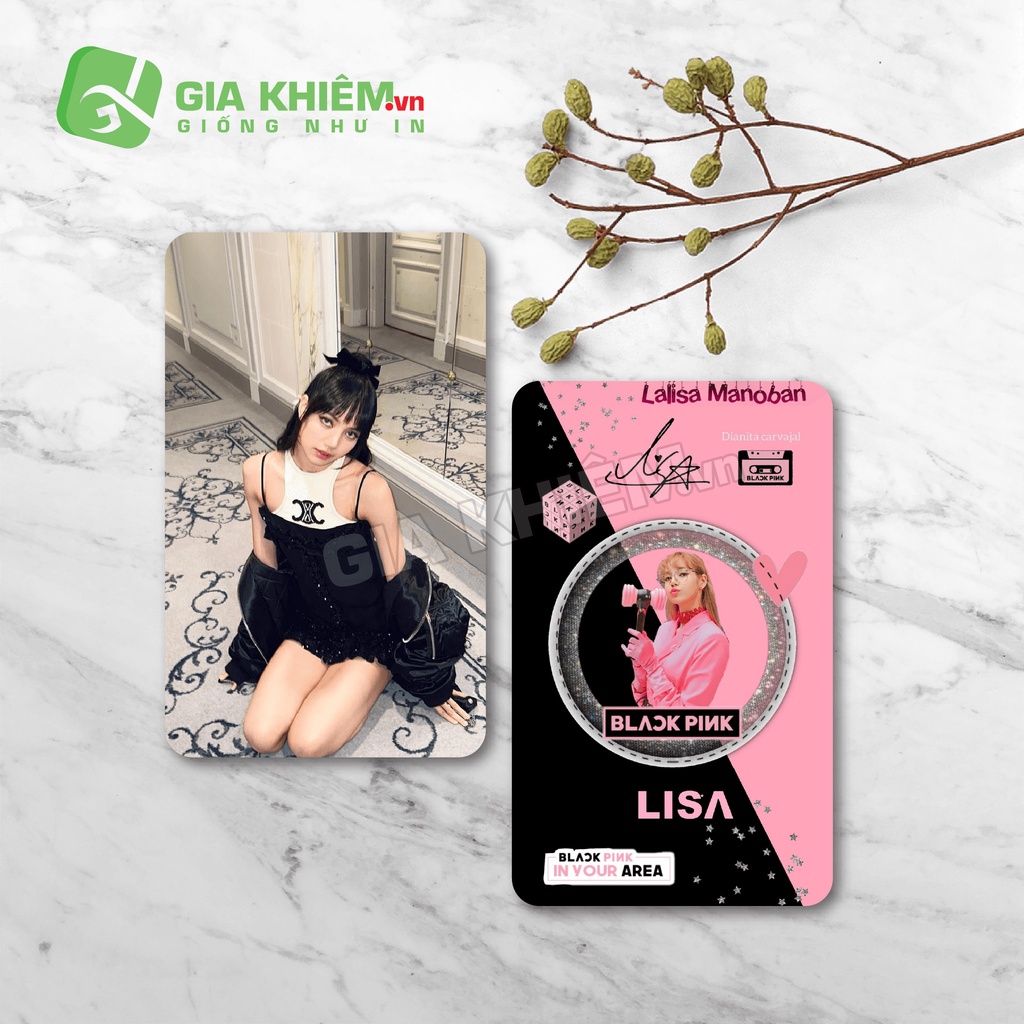 Card bo góc giấy BLACKPINK