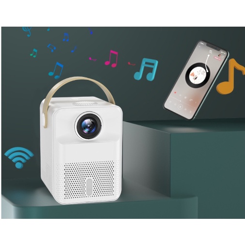 Máy chiếu mini Smart FullHD 1080p, máy chiếu phim , Kết nối wifi, bluetooth, dễ dàng kết nối điện thoại, máy tính