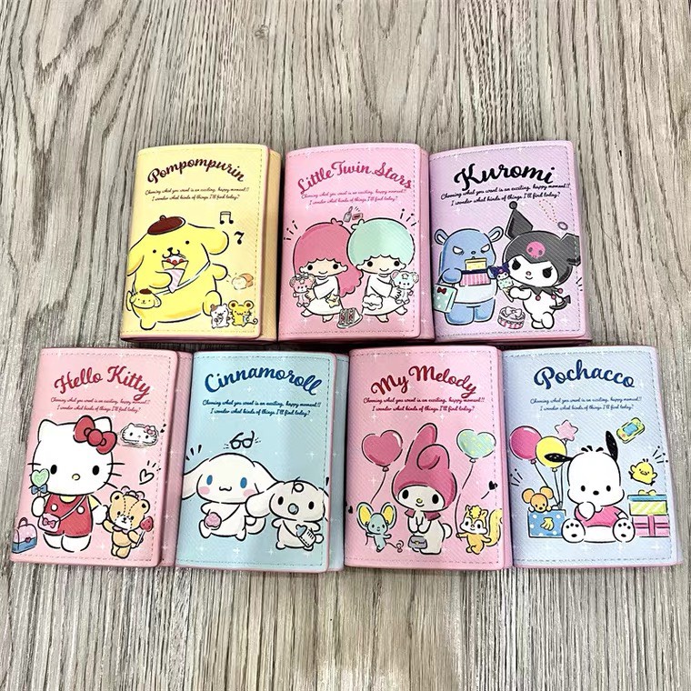 Ví Mini Gấp 3 Họa Tiết CinnaMol Nhiều Ngăn Nhỏ Gọn Bỏ Túi Siêu Hot