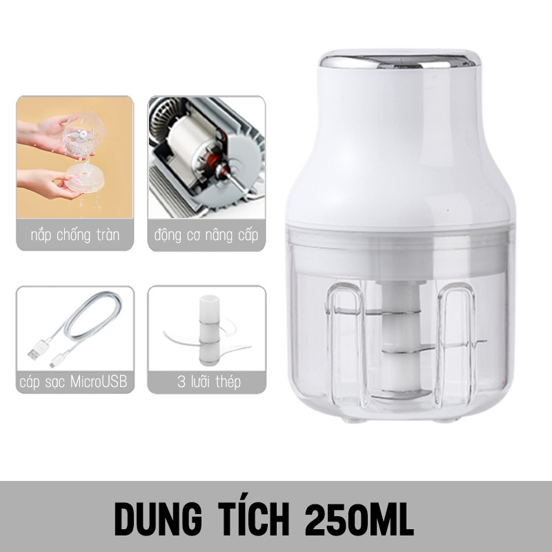 Máy Xay Gia Vị Mini Sạc Điện 2023