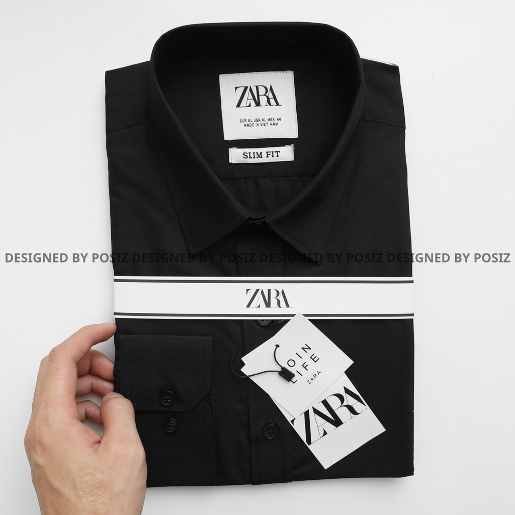 Áo sơ mi nam dài tay chất cotton lụa POSIZ MEN chống nhăn thấm hút bảng màu basic dễ phối POSIZ10