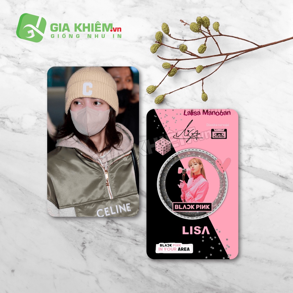 Card bo góc giấy BLACKPINK