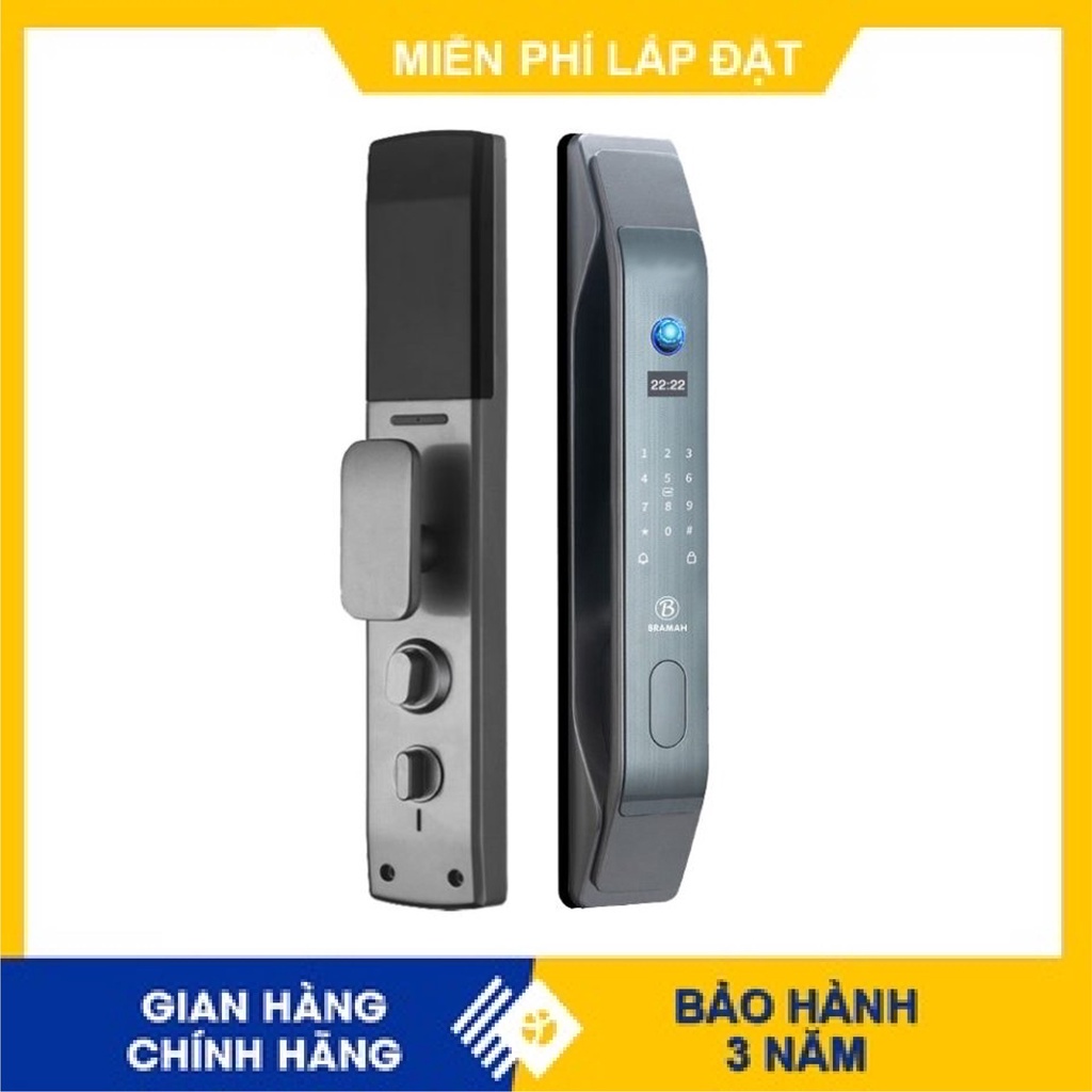Khóa cửa vân tay Bramah LX- 900 nhập khẩu chính hãng từ Đức, miễn phí lắp đặt