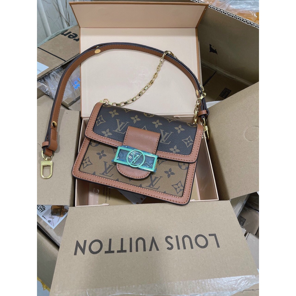 Túi Xách Nữ  DauPHIN Size 21,25 cmBản Vip2  Box Nam Châm Nguyên Siu Đeo Chéo Đeo Kẹp Nách Sang Chảnh MSP429