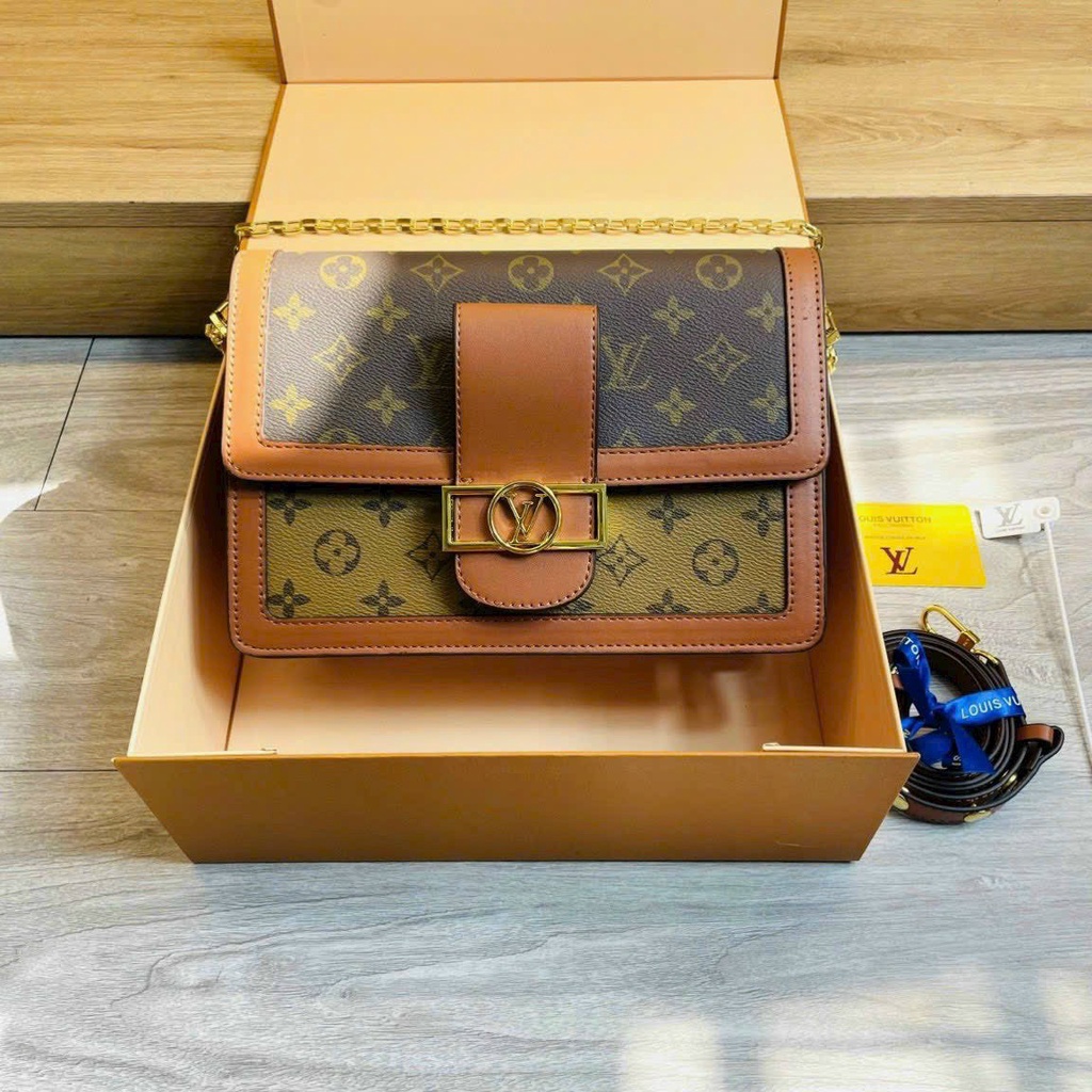Túi Xách Nữ  DauPHIN Size 21,25 cmBản Vip2  Box Nam Châm Nguyên Siu Đeo Chéo Đeo Kẹp Nách Sang Chảnh MSP429