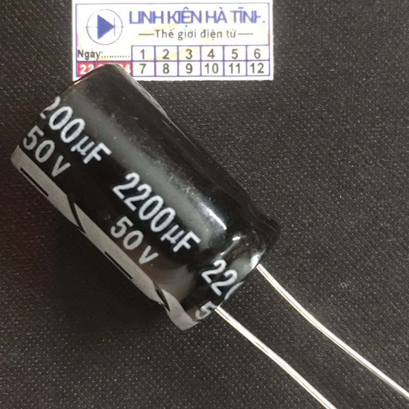 5 con Tụ hóa 50v 2200uf 2200uf 50v kích thước 16x25MM