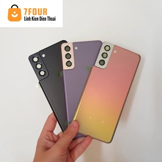 Nắp lưng bằng kính cho Samsung S21 Plus/ S21+ sẵn cụm kính cam - 7Four
