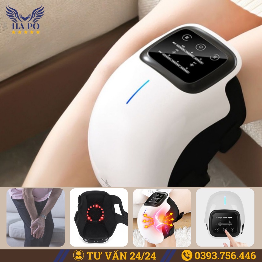 Máy massage đầu gối Hp H97 bằng điện rung hồng ngoại, máy mát xa cầm tay giảm đau nhức khớp, phù hợp với người cao tuổi