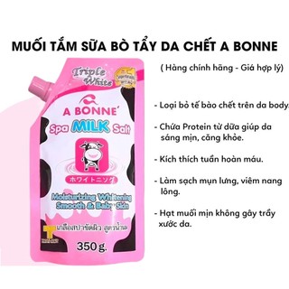 COMBO 2 Gói Muối tắm sữa bò tẩy tế bào chết A Bonne Spa Milk Salt 350g THÁI LAN 350G<HÀNG CÔNG TY>
