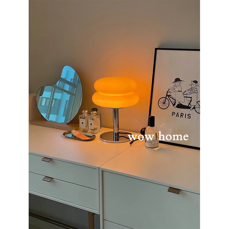 Đèn thủy tinh, đèn ngủ, đèn để bàn Pumkin Lamp trang trí phòng khách, phòng ngủ