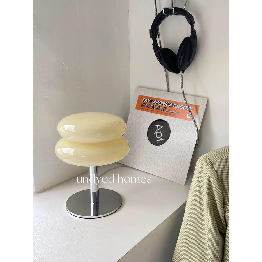 Đèn thủy tinh, đèn ngủ, đèn để bàn Pumkin Lamp trang trí phòng khách, phòng ngủ