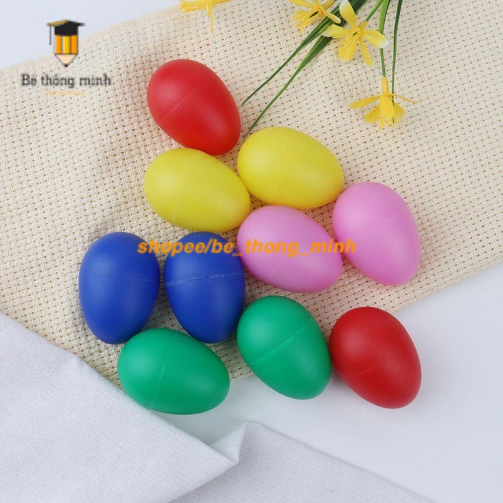Egg shaker trứng lắc cầm tay cho bé, học liệu âm nhạc dạy trẻ cảm thụ âm nhạc