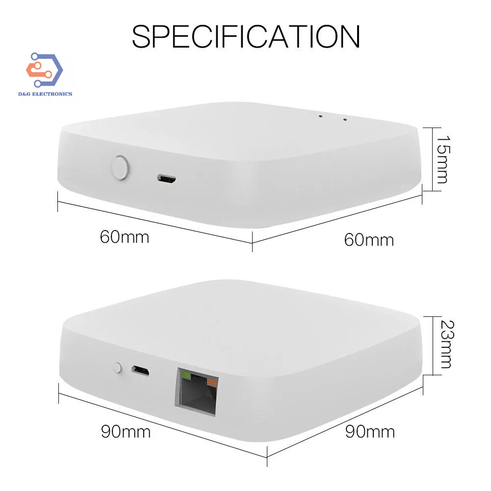 Bộ Điều Khiển Trung Tâm Zigbee Tuya 3.0 + BLEMesh, Hub Zigbee Tuya kết nối Wifi MHUB-W-Q