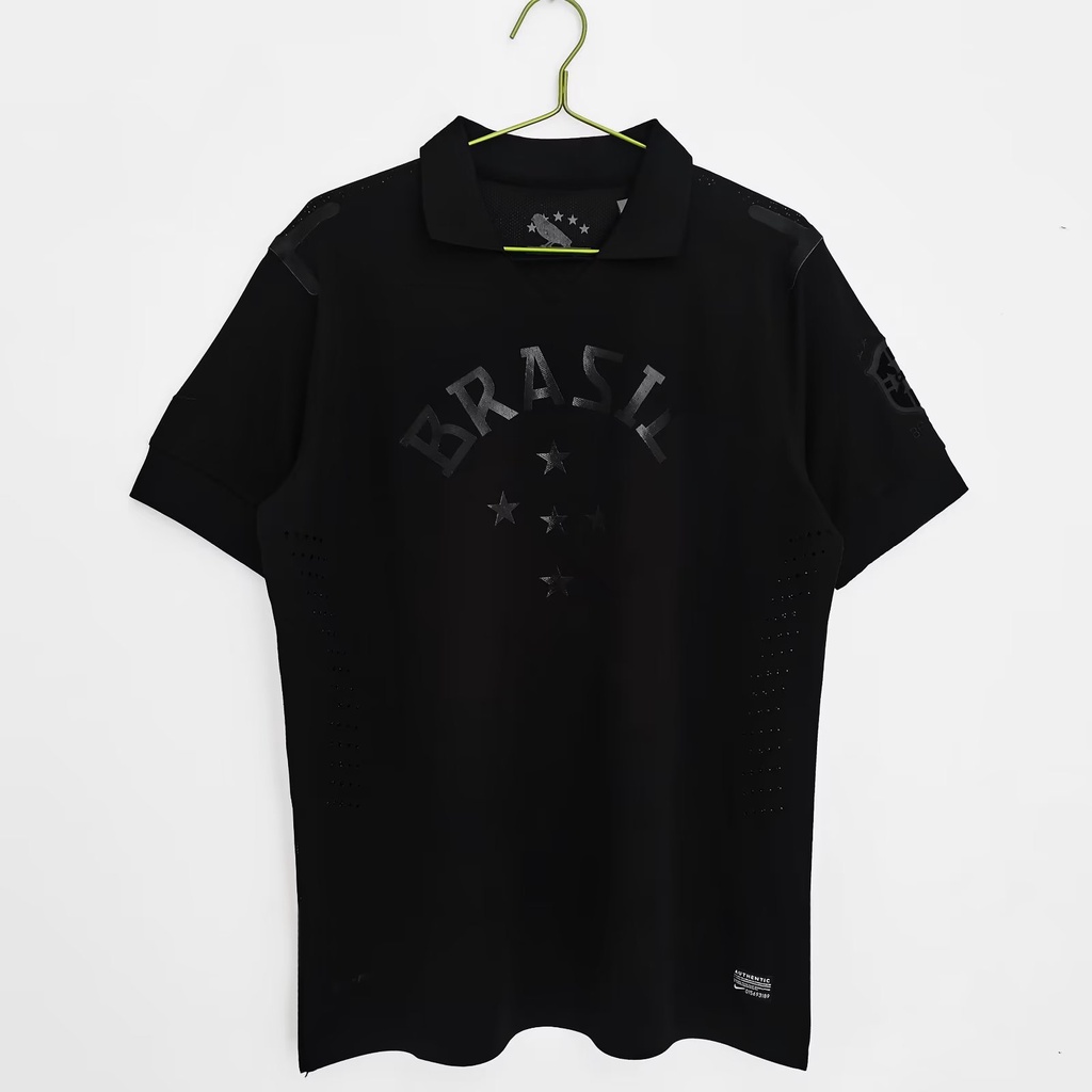 Áo Thun Số 13-14 Brazil [Phiên Bản Bóng Đá Màu Đen Cổ Điển Size S-2XL * Có Sẵn & Tùy Chỉnh *