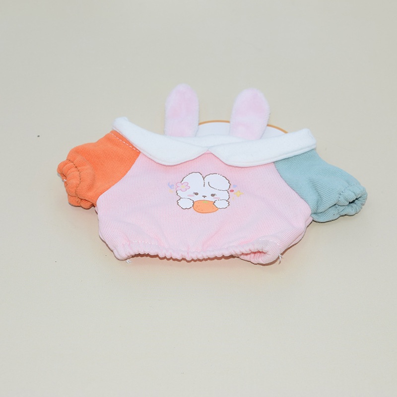 Áo sweater tay ráp loang cho bé doll 20cm