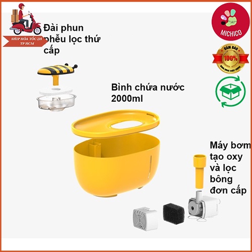 Máy Uống Nước Cho Mèo – Máy Uống Nước Tự Động Cho chó Mèo – Máy Con Ong