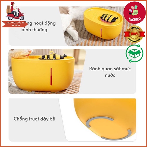 Máy Uống Nước Cho Mèo – Máy Uống Nước Tự Động Cho chó Mèo – Máy Con Ong