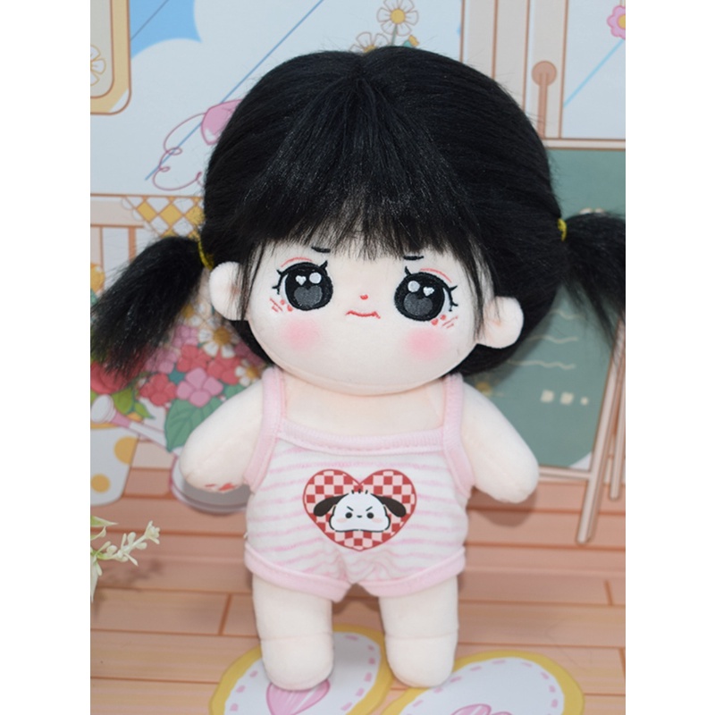 Áo jump liền thân hai dây hình dễ thương cho bé doll 10cm 20cm