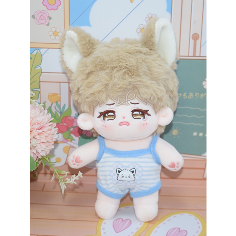 Áo jump liền thân hai dây hình dễ thương cho bé doll 10cm 20cm