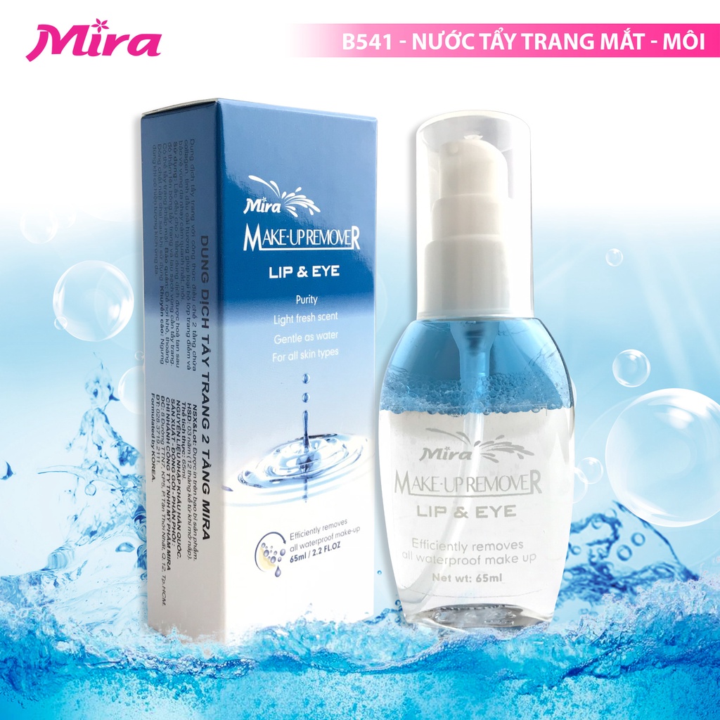 Nước Tẩy Trang Có Dầu Mira Makeup Remover 65ML