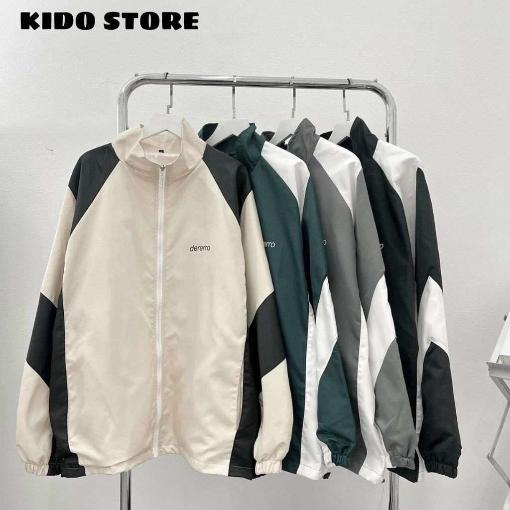 Áo khoác dù nam nữ unisex phối màu trẻ trung năng động 2 lớp KG29