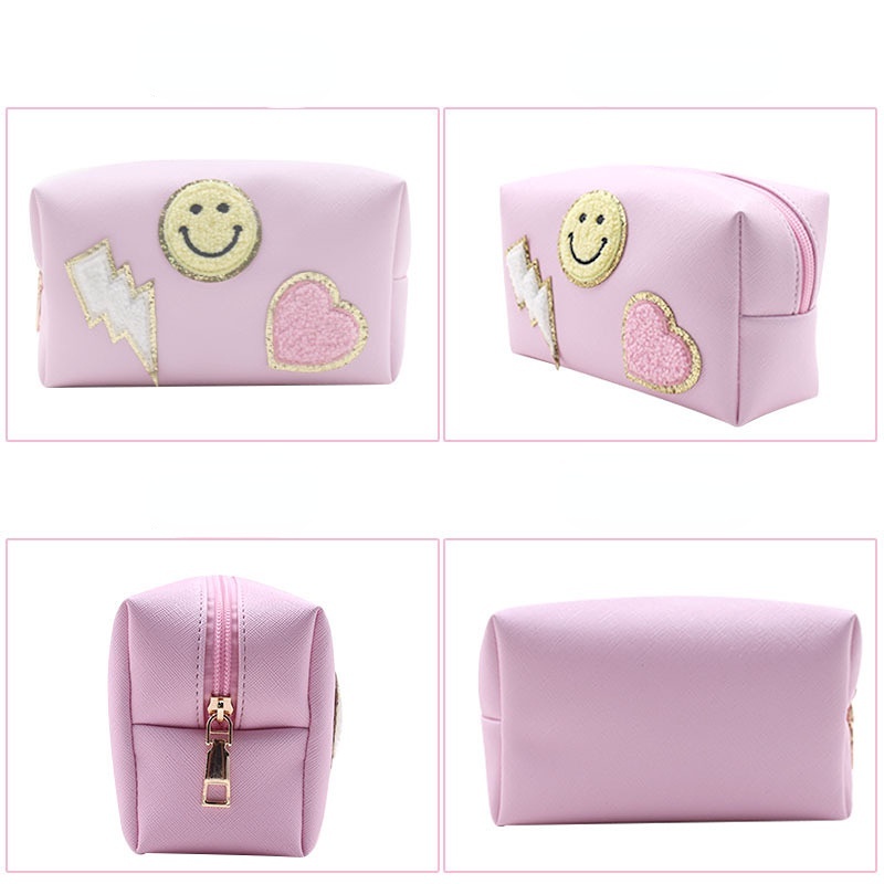 Túi Đựng Đồ Trang Điểm Hình Vuông Cỡ Lớn Chống Thấm Nước Dễ Thương