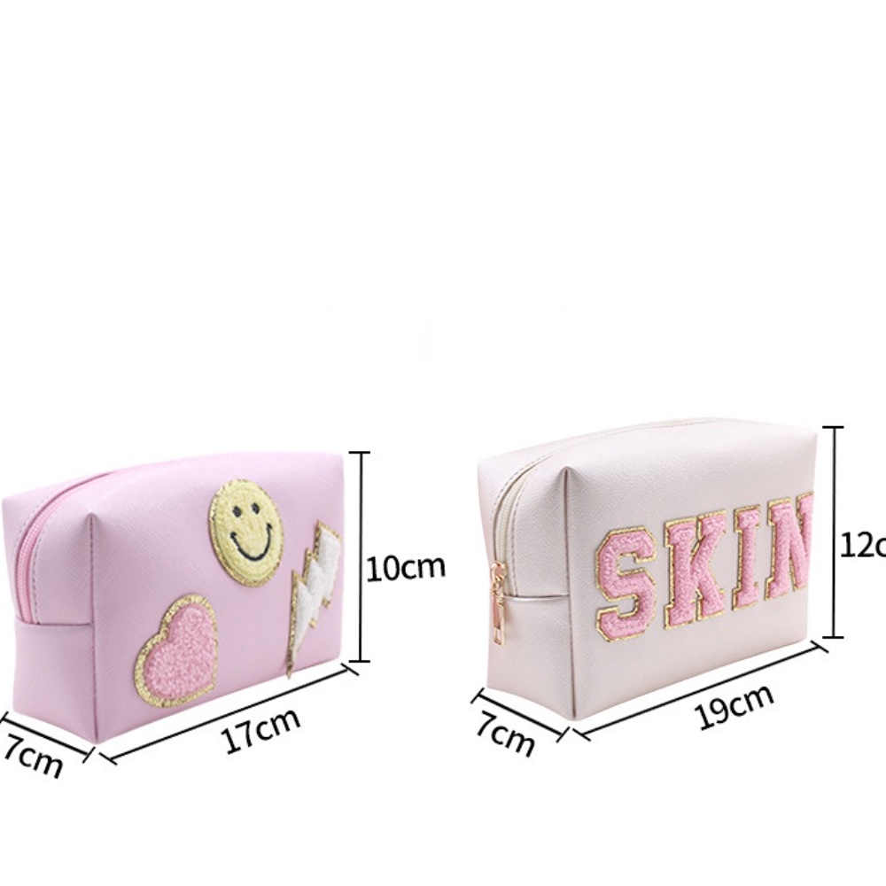 Túi Đựng Đồ Trang Điểm Hình Vuông Cỡ Lớn Chống Thấm Nước Dễ Thương