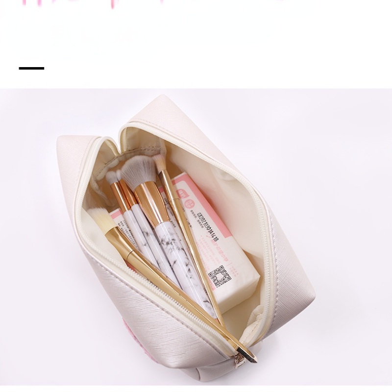 Túi Đựng Đồ Trang Điểm Hình Vuông Cỡ Lớn Chống Thấm Nước Dễ Thương