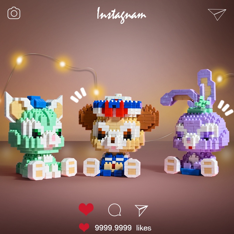 Xingdelu Lắp Ráp Bé Gái Quà Tặng Trẻ Em Khối Xây Dựng Nhỏ Tương Thích Với Lego Khối Xây Dựng Hạt Đồ Chơi Giáo Dục Bán Bu