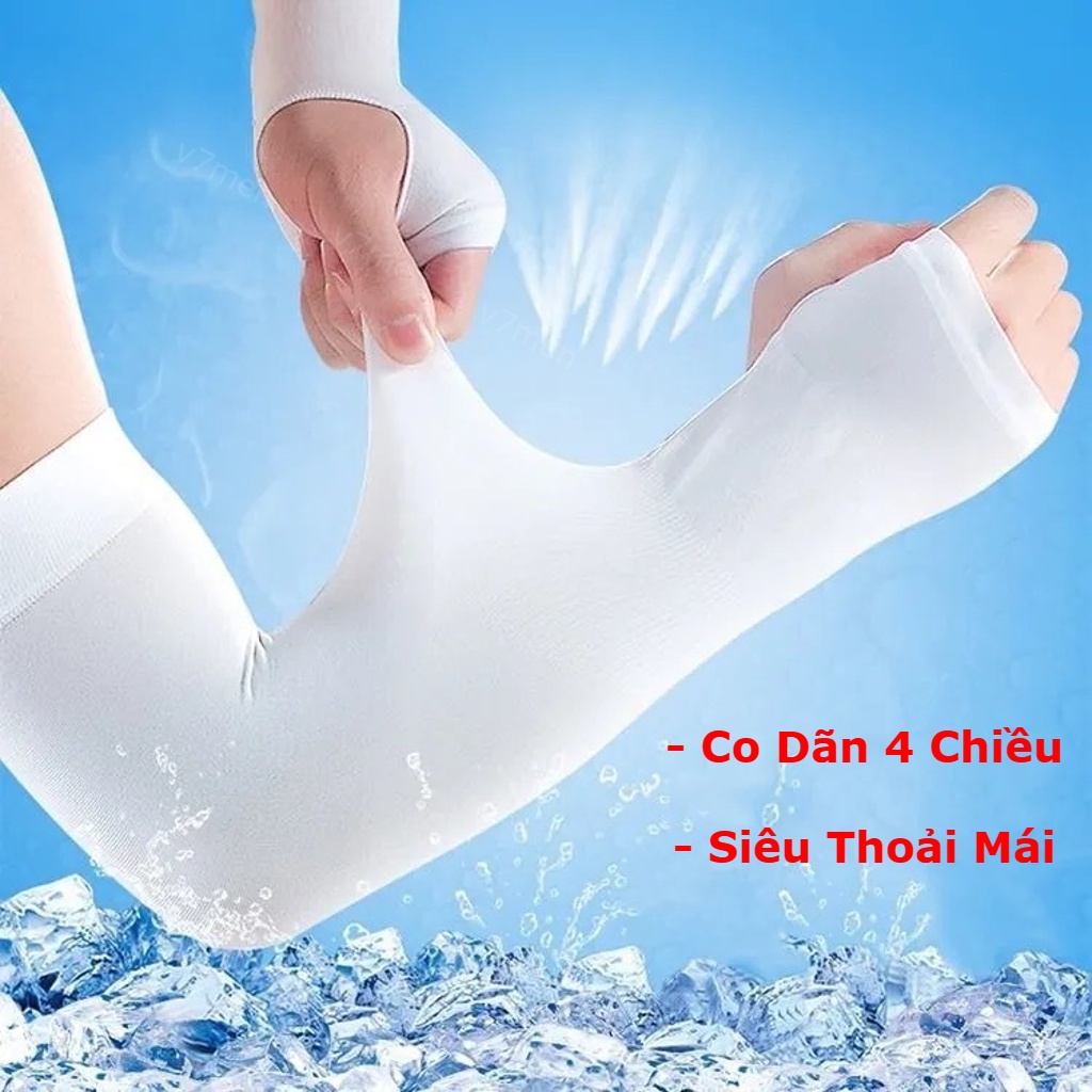 💛 Loại Đẹp 💛Bộ 2 Ống Tay Chống Nắng Nam Nữ Xỏ Ngón, Găng Tay Bao Tay Chống Nắng Tia UV Hàn Quốc Let's slim