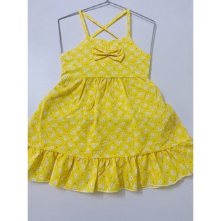 Đầm Lụa Dây Hoa Chéo Bé (8-16kg) (giao màu ngẫu nhiên)