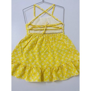 Đầm Lụa Dây Hoa Chéo Bé (8-16kg) (giao màu ngẫu nhiên)