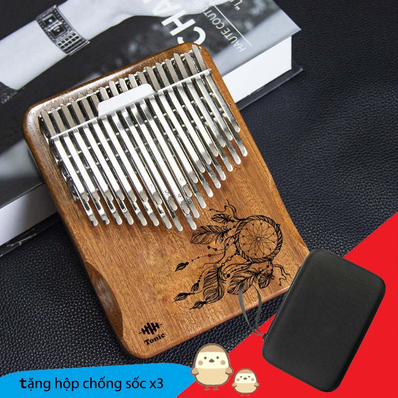 Đàn kalimba 34 phím Tonic Thump piano gỗ Rosewood- Tặng túi chống sốc x3