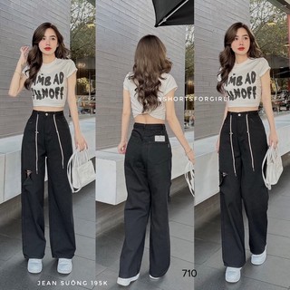 Suông Jean Lưng Cao🔥🔥Super Hot