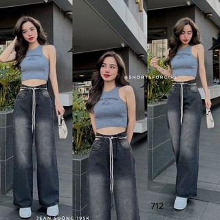 Suông Jean Lưng Cao🔥🔥Super Hot