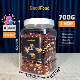 Nhân hạt óc chó đỏ sấy mộc good food - hũ vuông, hạt lớn, nhập khẩu mỹ