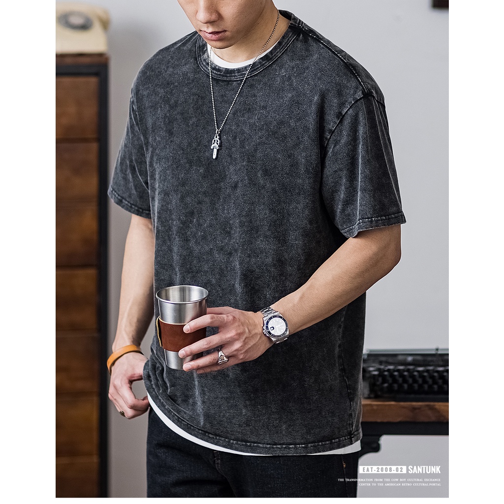 Áo thun WASH form rộng chất cotton 100% 2 chiều / Kendy