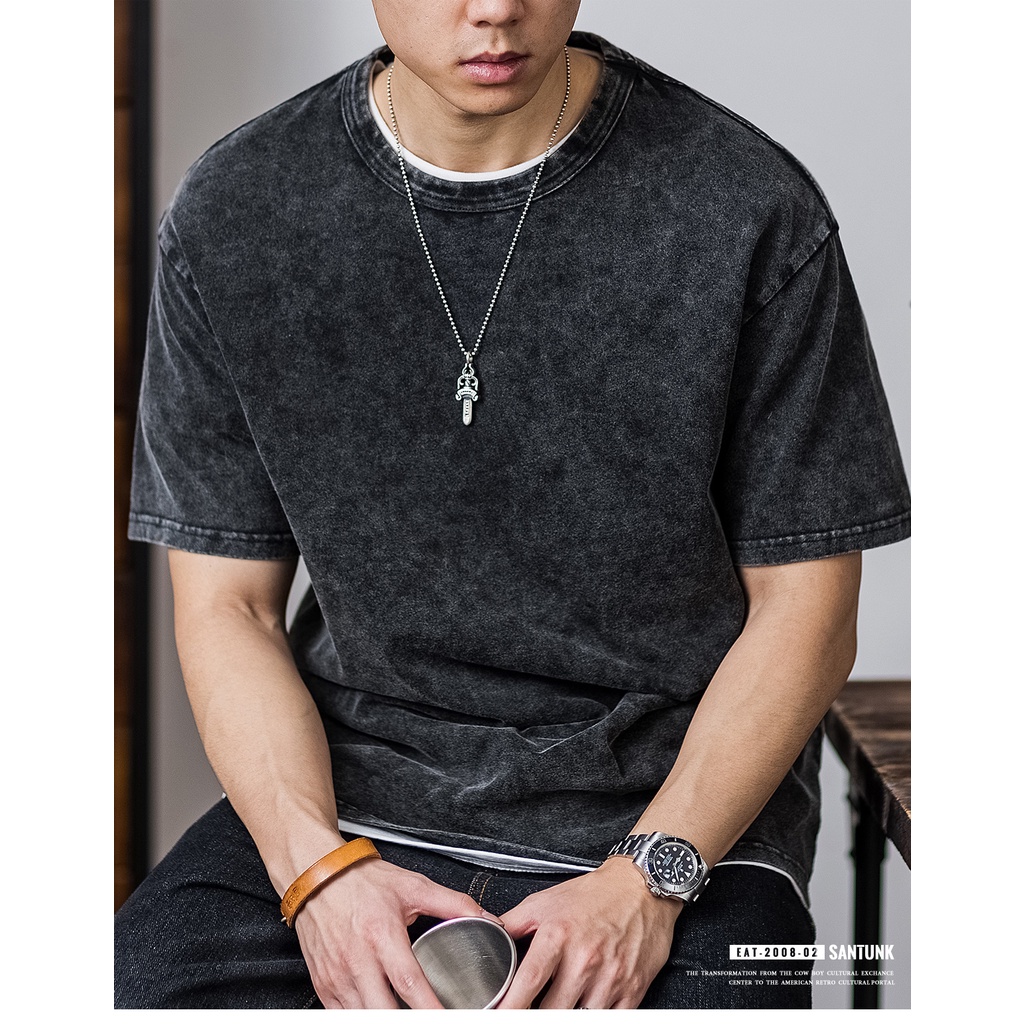 Áo thun WASH form rộng chất cotton 100% 2 chiều / Kendy