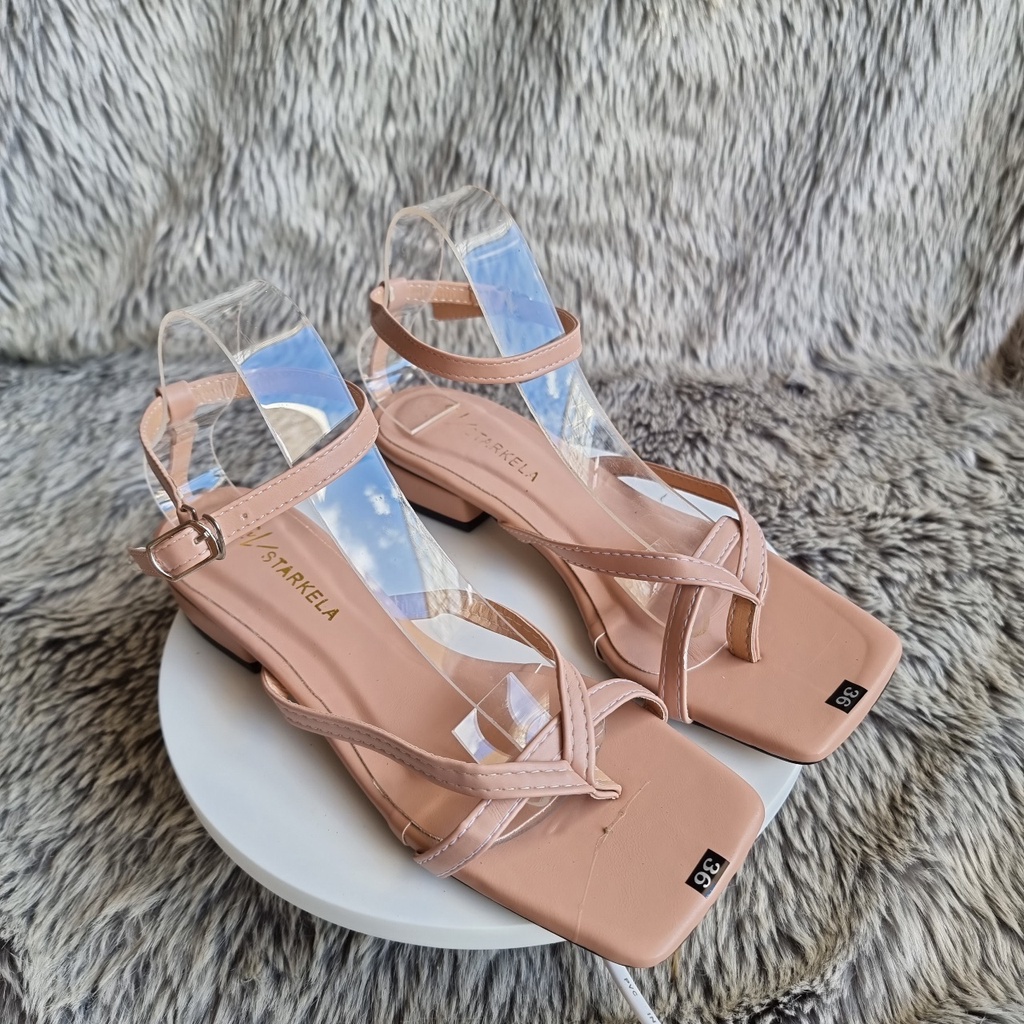 LẺ SIZE 35 Giày Sandal Quai Hậu Nữ 3 Phân Siêu Xinh - MS 076a