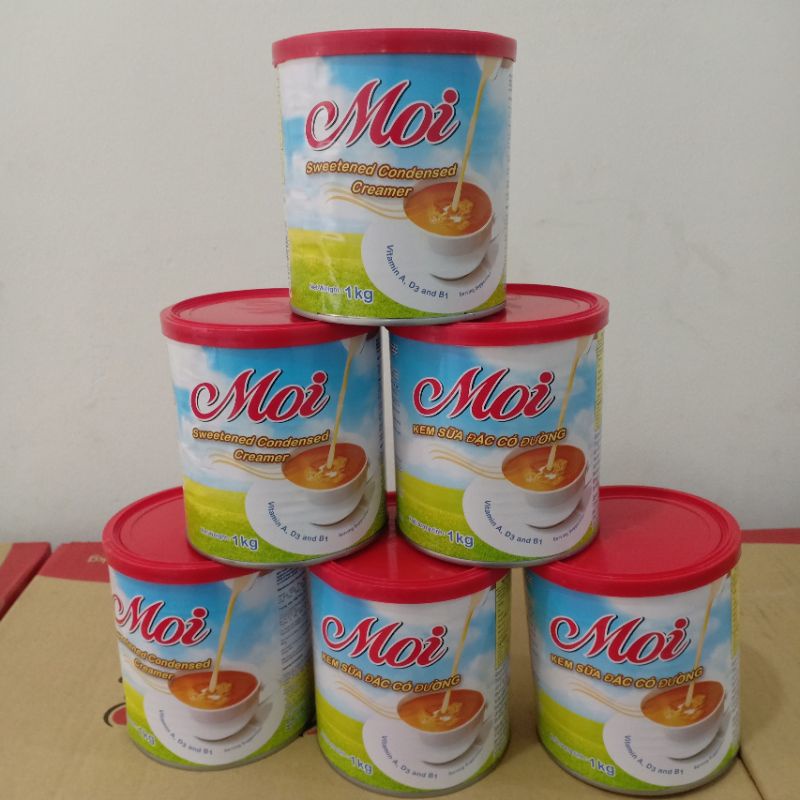 [Thùng 24H] Sữa đặc MOI 1kg, Sữa đặc Vega 1kg
