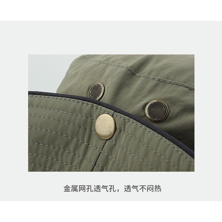 Nón Tai Bèo Vành Rộng Chống Nắng Thoáng Khí Có Dây Rút Phong Cách Nhật Bản Cho Nữ