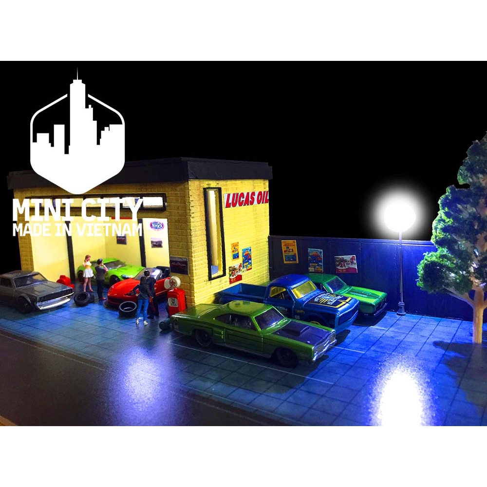 Mô hình garage đường phố 1:64