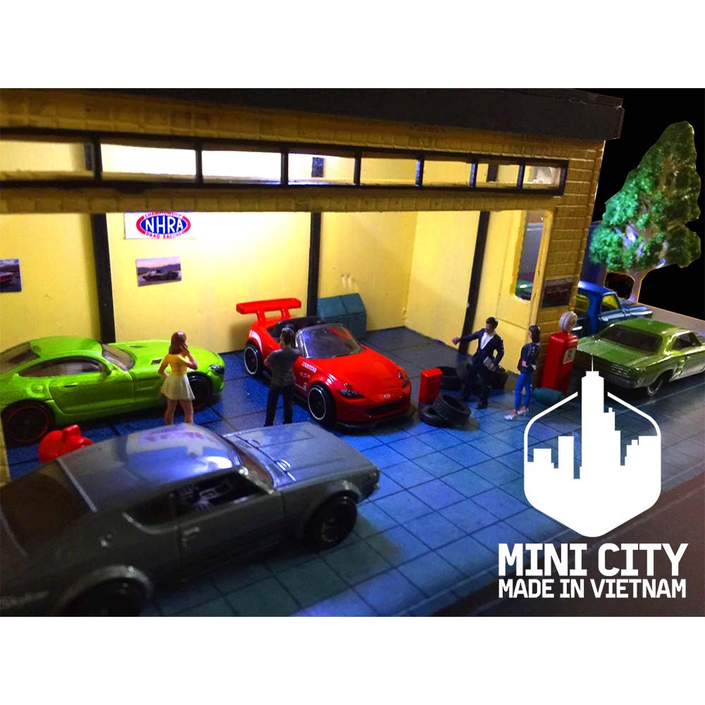 Mô hình garage đường phố 1:64