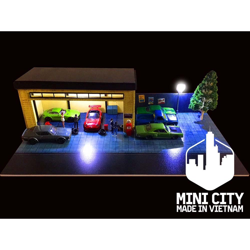 Mô hình garage đường phố 1:64