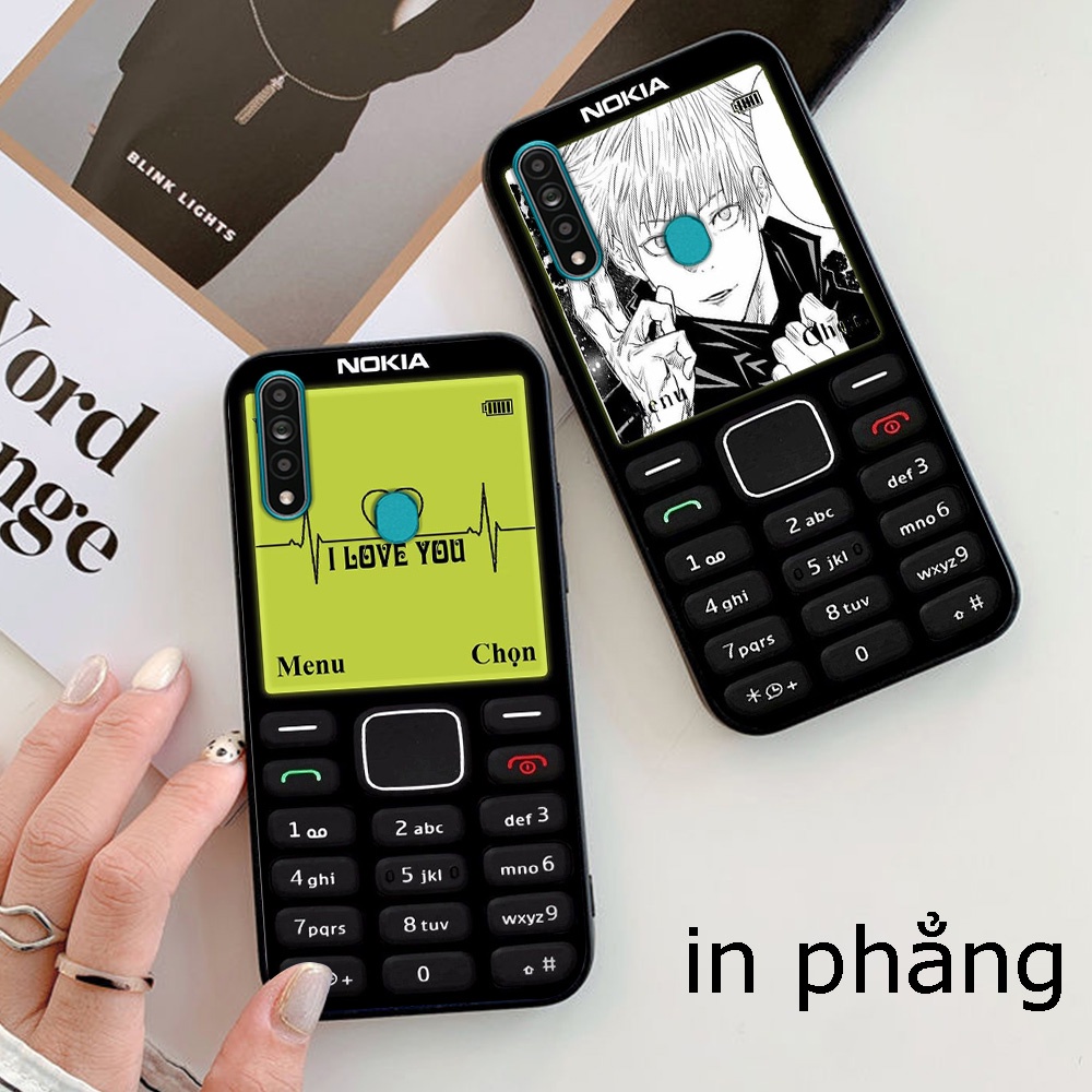 Ốp lưng oppo a31 , oppo a8 in hình điện thoại nokia đen trắng cục gạch