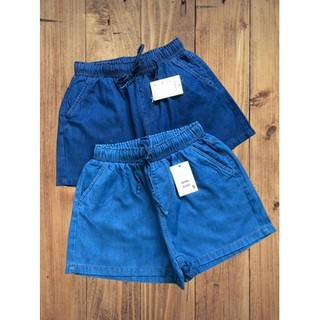 Quần short nữ jean thun vải co giãn lưng chun ảnh thật 2 màu