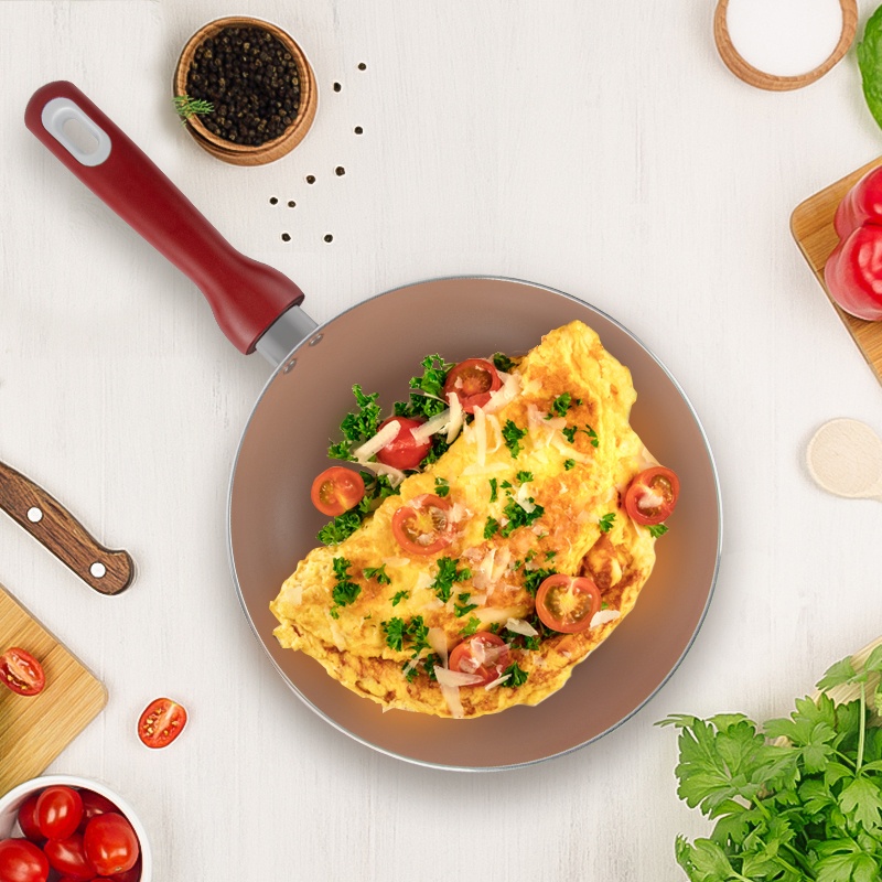 Chảo xào chống dính sâu lòng có vung Elmich size 26cm, 28cm,30cm